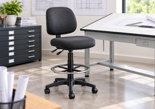 Drafting chairs and stools for classrooms and studios