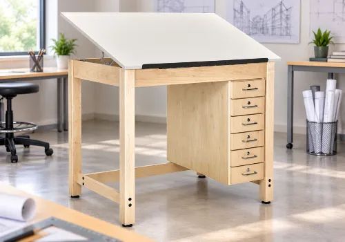 Drafting tables for classrooms and design studios