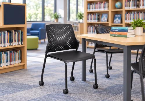 Student chairs for school libraries and media centers