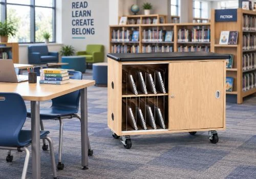 School library and media center furniture