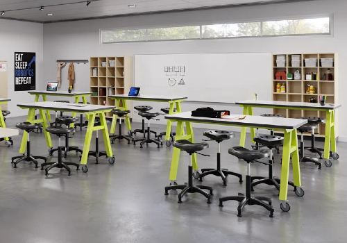 Activity and collaborative tables for STEM classrooms and makerspaces