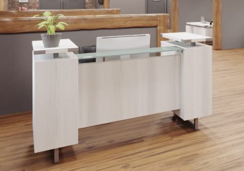 Reception desks for school front offices and administrative areas
