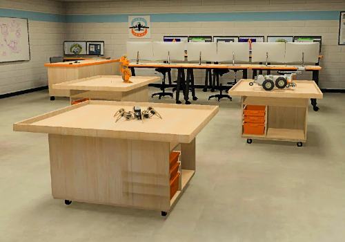 Robotics tables for school STEM and robotics programs